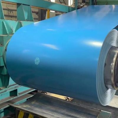 comprar A cor azul zinca bobina de aço revestida e Prepainted com camada protetora Fabricação em linha
