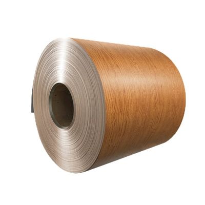 comprar Bobina de alumínio revestida com cor de grão de madeira de pinho Material de alumínio com textura de madeira Fabricação em linha